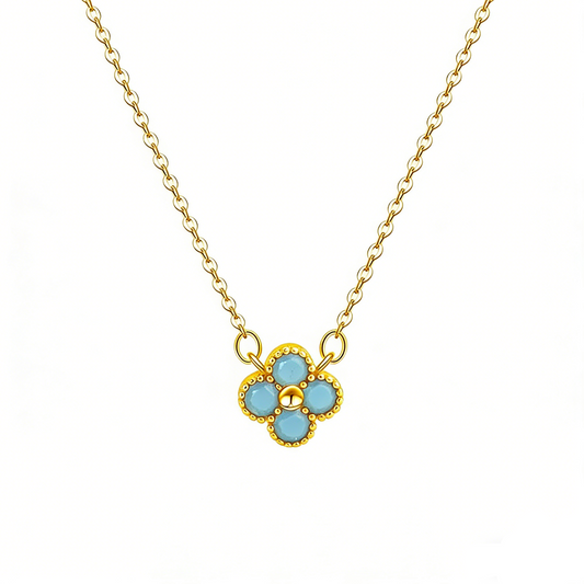 ElaraBond Lucky Clover Pendant Necklace