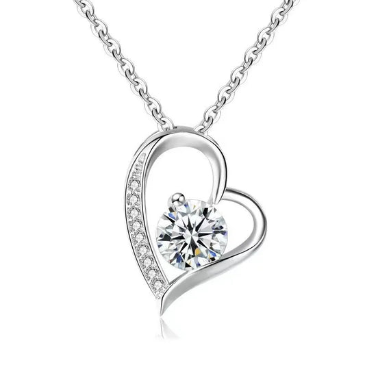 Amore Heart 5A Zircon Pendant Necklace