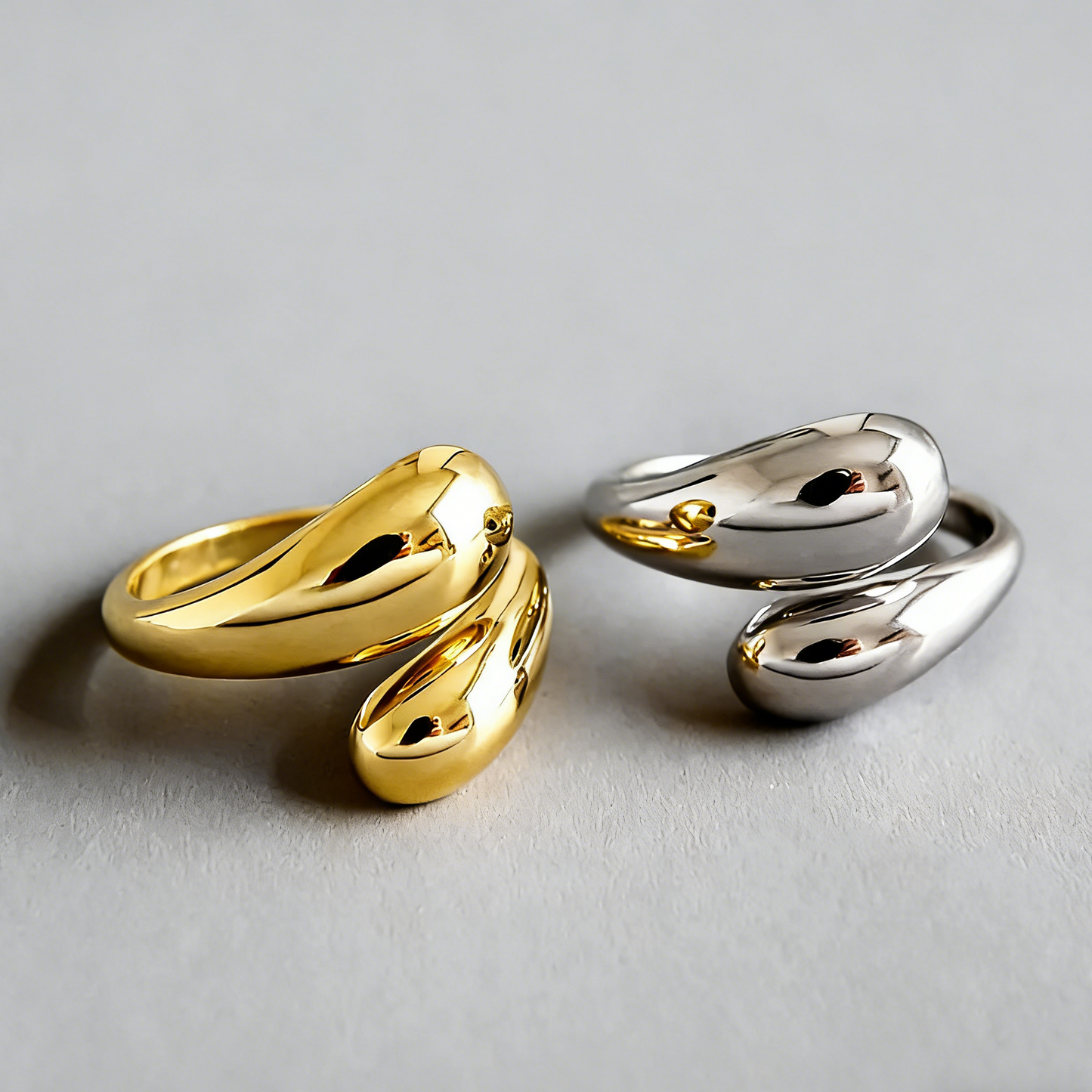 ElaraBond Celestine Geometric Sterling Silver Ring