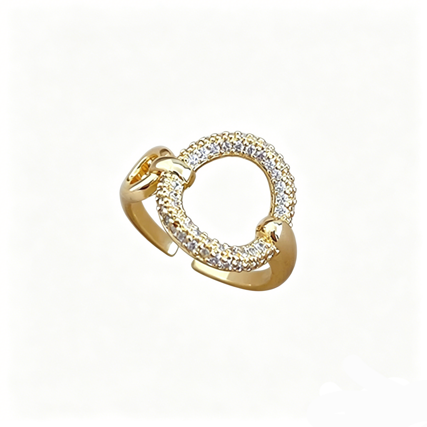 Elara Bond Géo Hollow Geometric Statement Ring