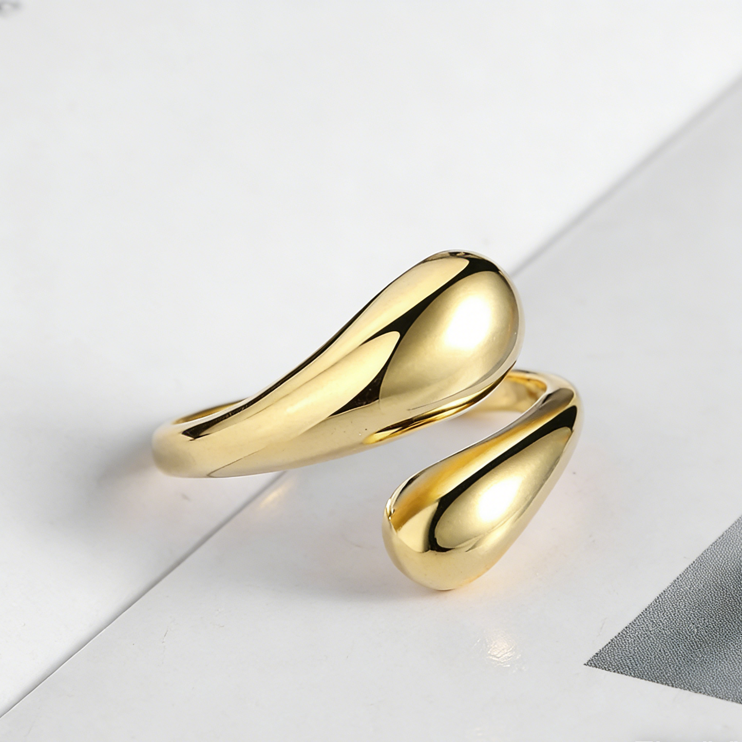 ElaraBond Celestine Geometric Sterling Silver Ring