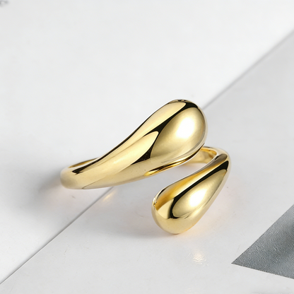 ElaraBond Celestine Geometric Sterling Silver Ring