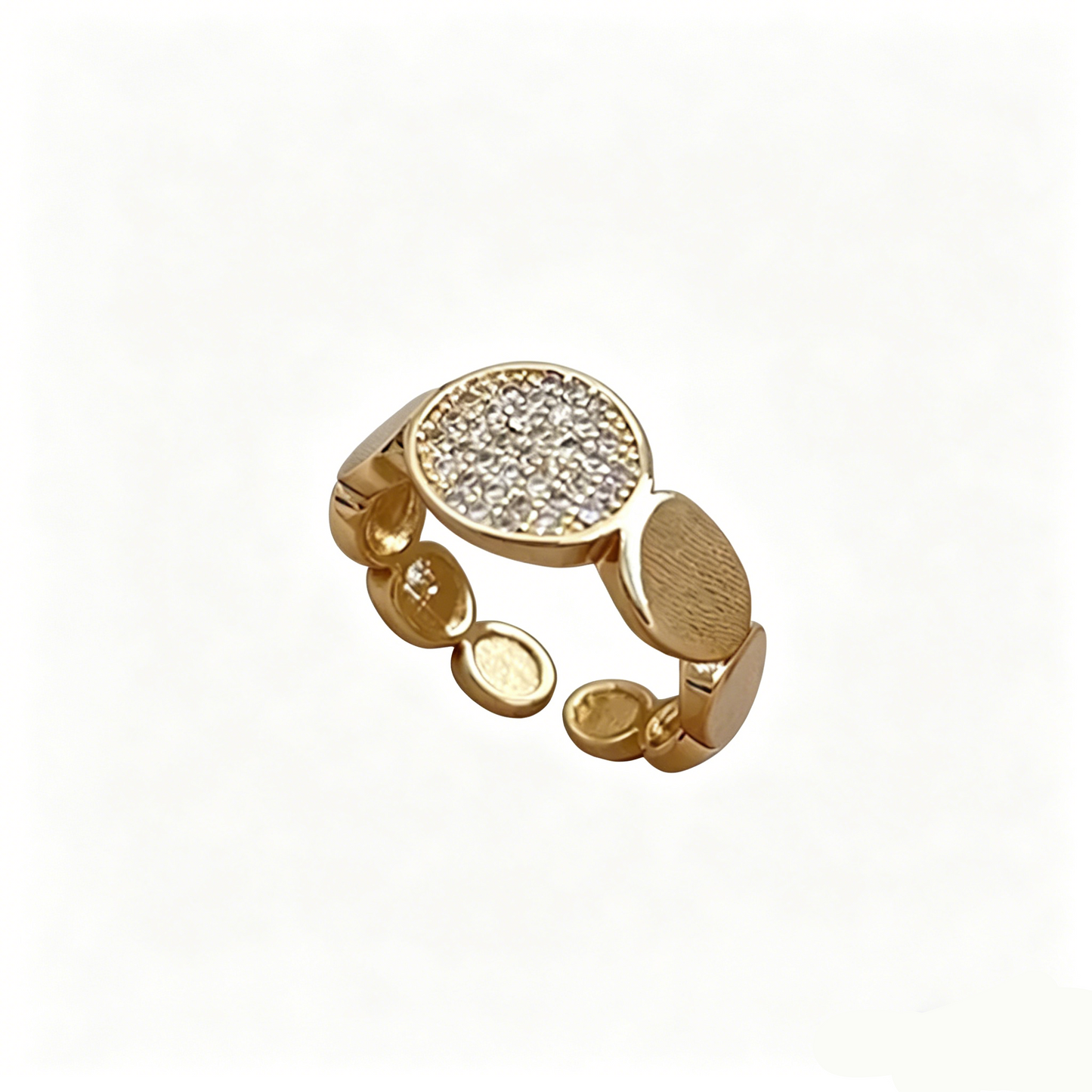 Elara Bond Géo Hollow Geometric Statement Ring