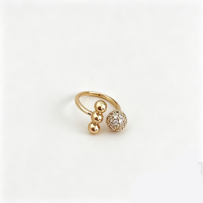 Elara Bond Géo Hollow Geometric Statement Ring