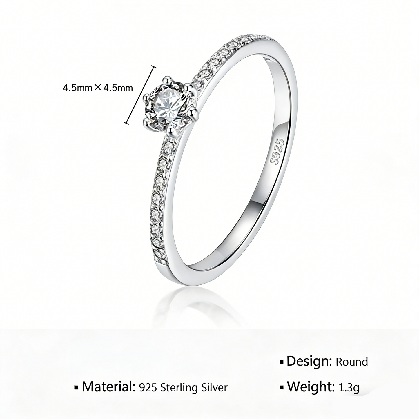 ElaraBond Auréa Moissanite Brilliance Ring