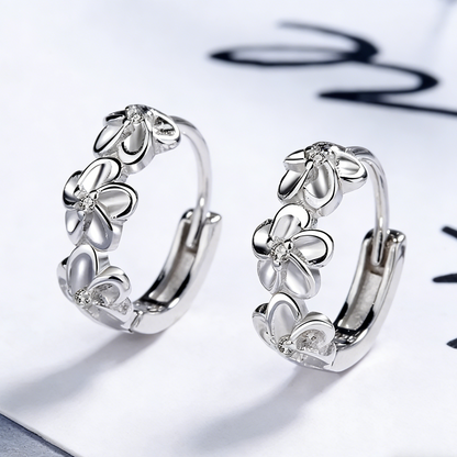 ElaraBond Petal Crystal Zircon Stud Earrings