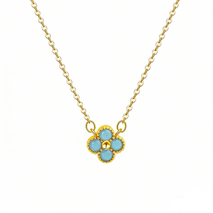 ElaraBond  Lucky Clover Pendant Necklace