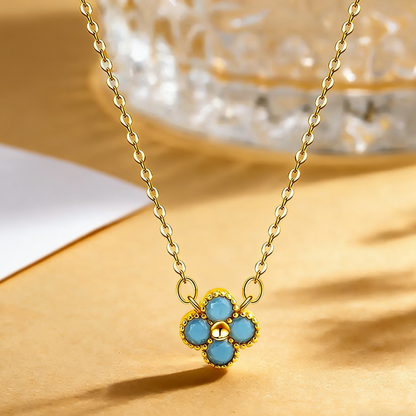 ElaraBond  Lucky Clover Pendant Necklace