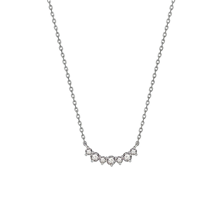 ElaraBond Lunar Glow Pavé CZ Crescent Necklace