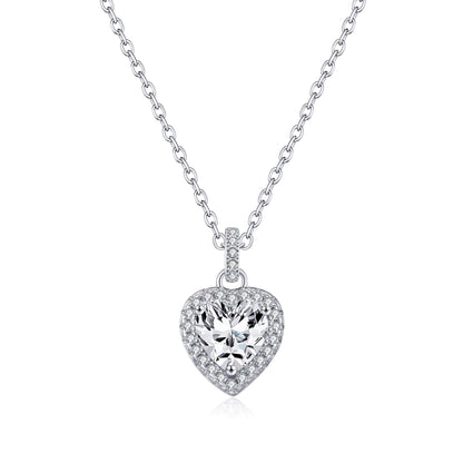 ElaraBond Eternal Love Pavé CZ Heart Necklace
