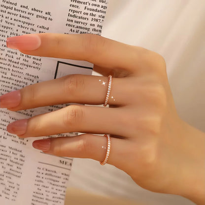 ElaraBond Dazzle Full Pavé Stacking Ring