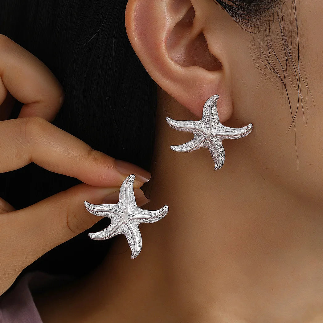 ElaraBond  Coquille Ocean Shell Texture Studs