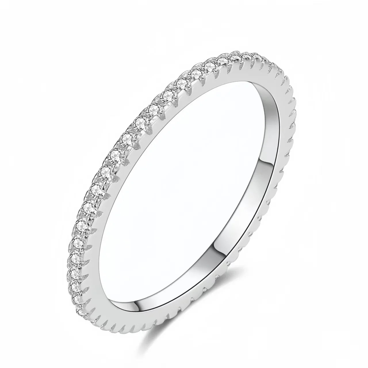 ElaraBond Dazzle Full Pavé Stacking Ring