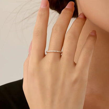 ElaraBond Dazzle Full Pavé Stacking Ring