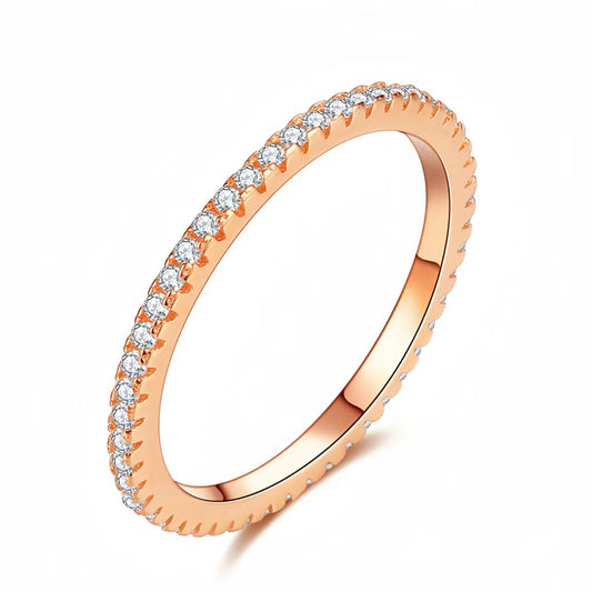 ElaraBond Dazzle Full Pavé Stacking Ring