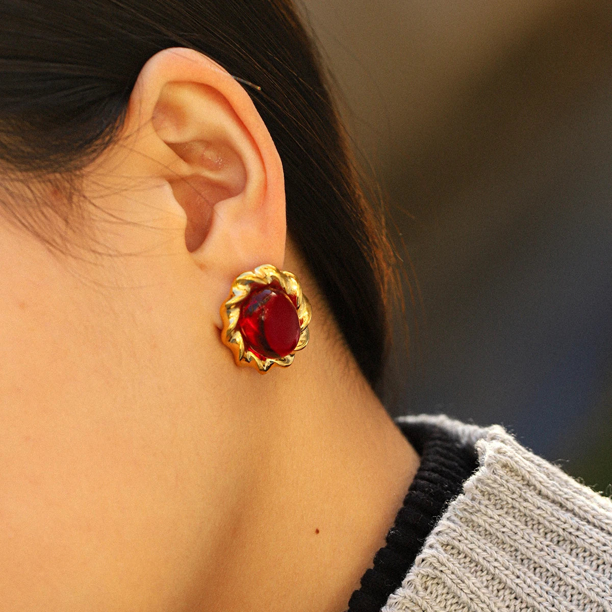ElaraBond Eclecta Vintage Gemstone Earring