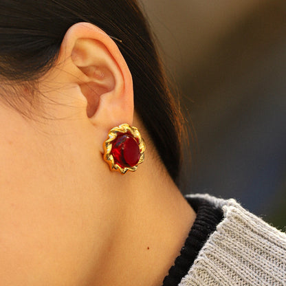 ElaraBond Eclecta Vintage Gemstone Earring
