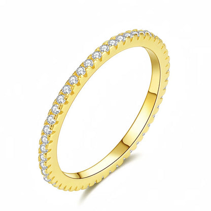 ElaraBond Dazzle Full Pavé Stacking Ring