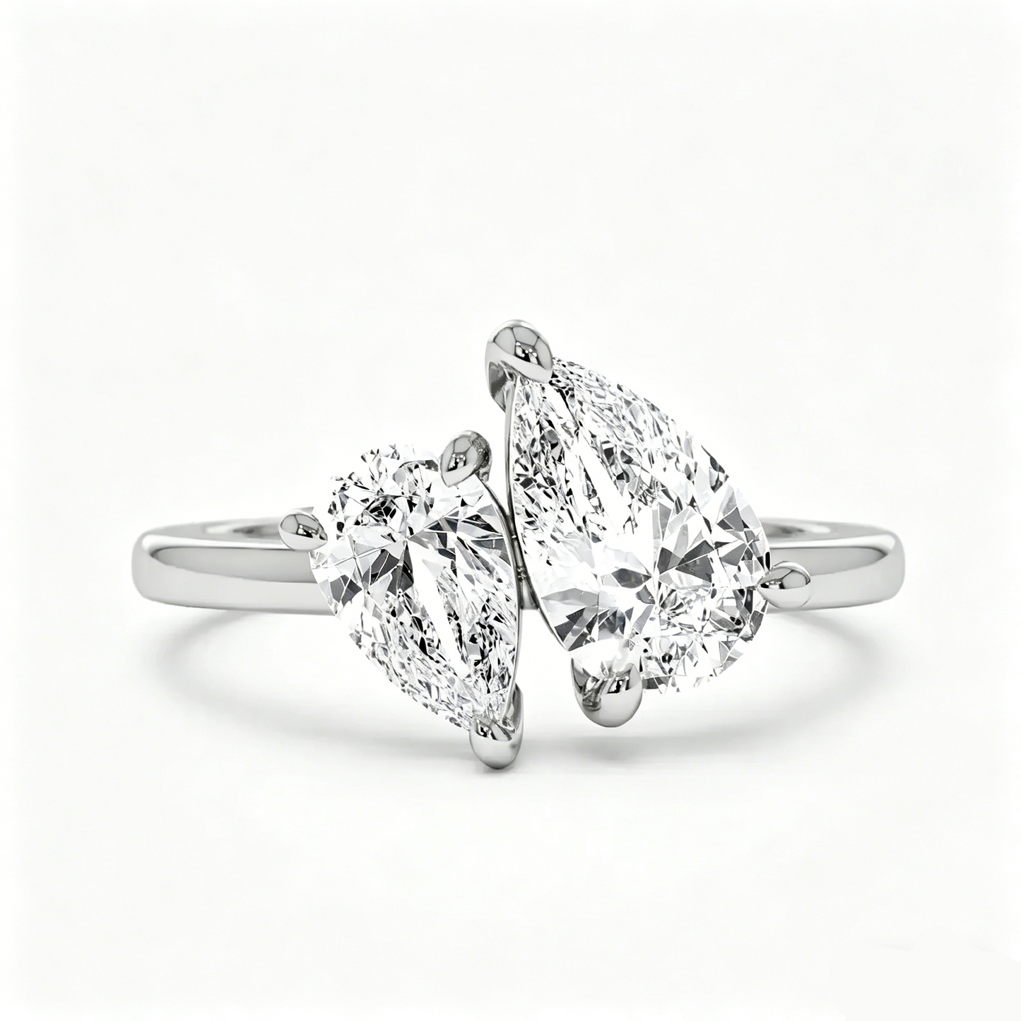 ElaraBond Goutte Water Drop Zircon Ring