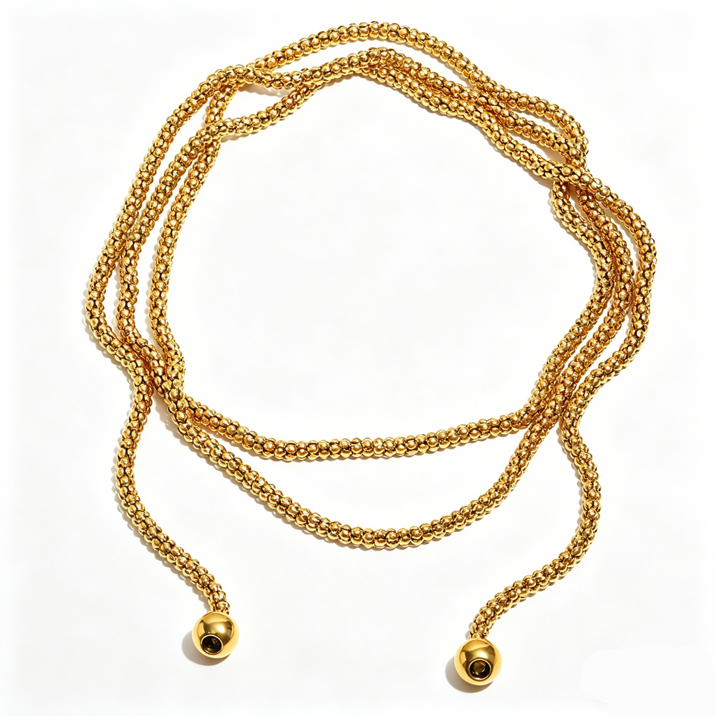 ElaraBond  Perle Layered Square Pearl Statement Necklace