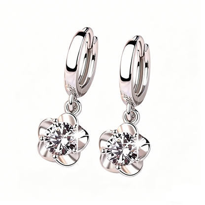 ElaraBond Retro Face Zircon Stud Earrings